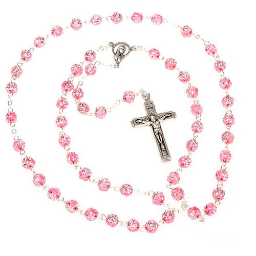 Rosary with rose-shaped beads 3