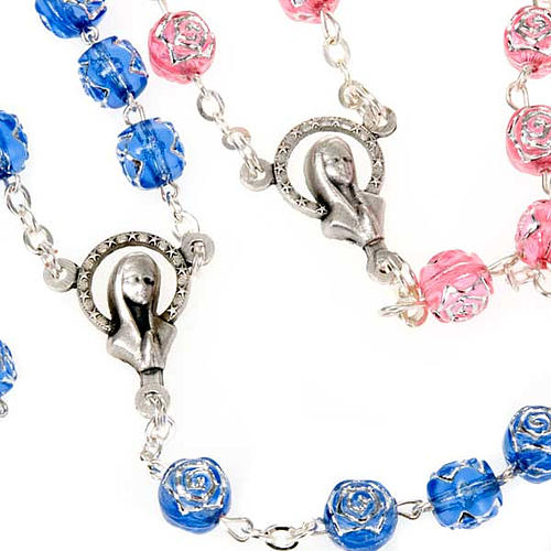 Rosary with rose-shaped beads 4