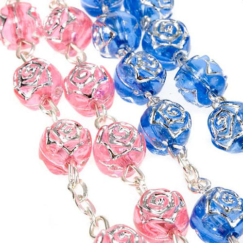 Rosary with rose-shaped beads 5