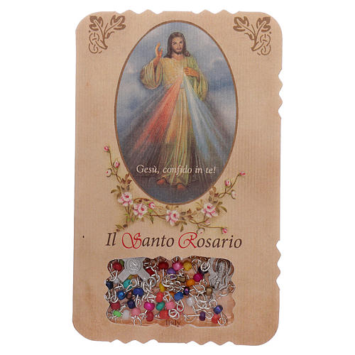 Rosary with Divine Mercy leaflet mysteries litanies | online sales on ...