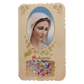 Rosary with Our Lady of Medjugorje leaflet mysteries