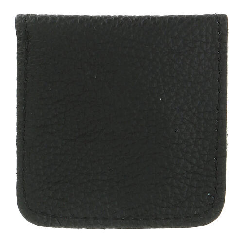 Leather rosary case black 3