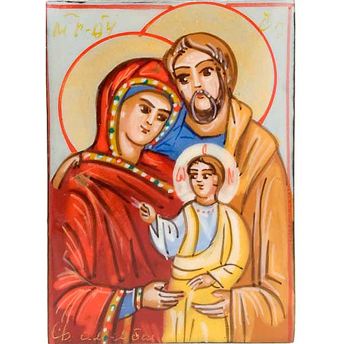 Rosary case (7mm beads) with hand-painted icon 2