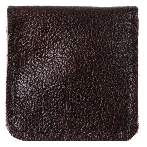 Leather rosary case, brown 3