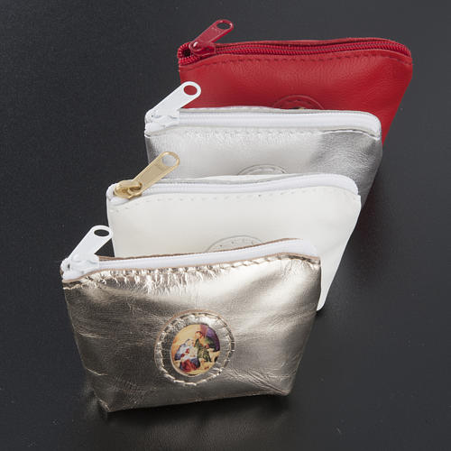Leather rosary case in different colours. 2