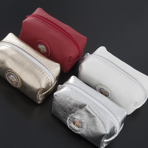 Leather rosary case bag in different colours. 2