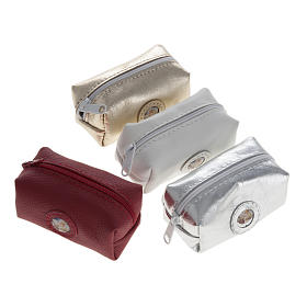 Portarosario bauletto pelle diversi colori