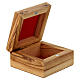 Rosary box in olive wood Holy Land Madonna Child s2