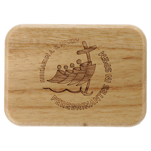 Rosary case of Jubilee 2025, official logo, wood 2