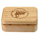 Rosary box with official Jubilee 2025 logo in wood s5
