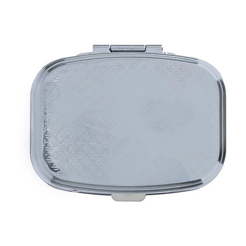 Porta terço logótipo Jubileu fundo dourado 4x5 cm terço metal 7