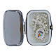Rosary box with Jubilee logo gold background  and metal rosary, 4x5 cm s2