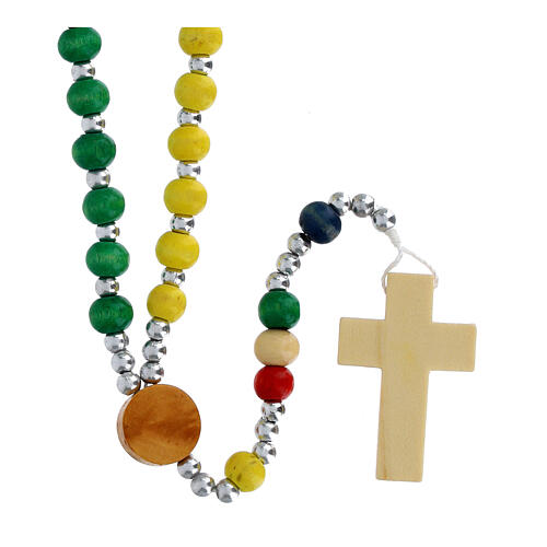 Missionary wooden rosary with Jubilee case 3