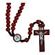 Set cuadro Jubileo madera y rosario madera roja s1