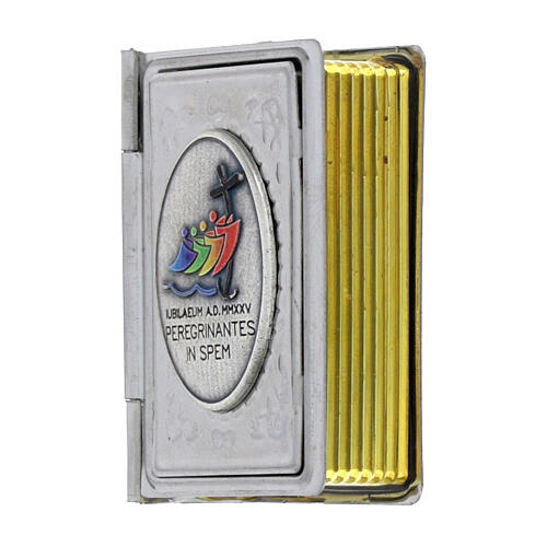 Jubilee book-shaped rosary case of 0.2x0.16 in 4