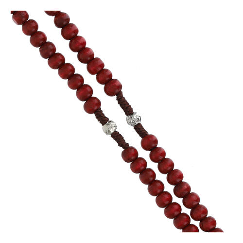 Conjunto lembrança Jubileu cartão e terço em madeira 5