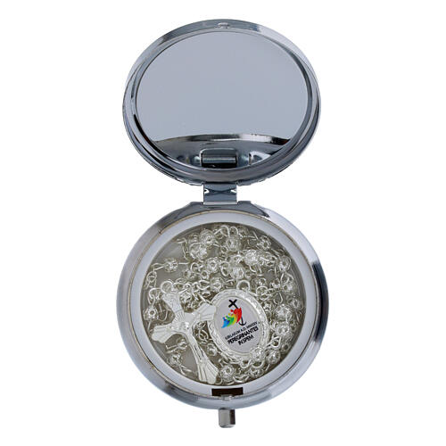 Jubilee metal rosary case of 2 in 2