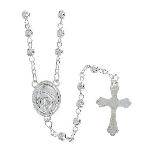 Jubilee metal rosary holder with 5 cm rosary 5
