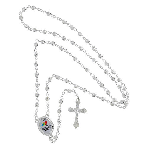 Jubilee metal rosary holder with 5 cm rosary 7