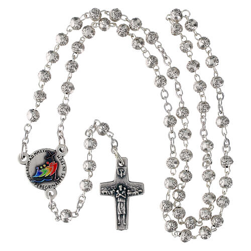 Jubilee 2025 book-shaped rosary case with rosary, 2x1.5 in 4