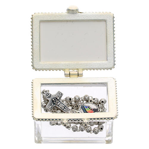 Caja para rosario libro y rosario Jubileo 2025 zamak 5x4 cm 5