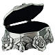 Rosary box with raised roses 10x8x4 cm s2