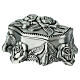 Rosary box with raised roses 10x8x4 cm s4