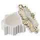Caja para rosario Virgen de Medjugorje corona de rayos color oro 9x7x2 cm s3