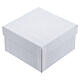 Caja para rosario Virgen de Medjugorje corona de rayos color oro 9x7x2 cm s5