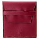 Red rosary case with pocket closure, 9x8 cm s1