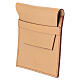 Rosary case in beige leather with pocket closure, 3.5x3 in s2