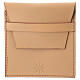 Custodia rosario chiusura tasca beige 9x8 cm s1