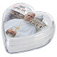 Scatola portarosario Papa Leone XIV a forma di cuore 5X5 cm s2