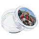 Scatola portarosario ottagonale con immagine Papa Leone 2,5x6 cm s2