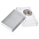 Caja para rosario Papa León XIV 1x4x5 cm rosario granos 4 mm s2