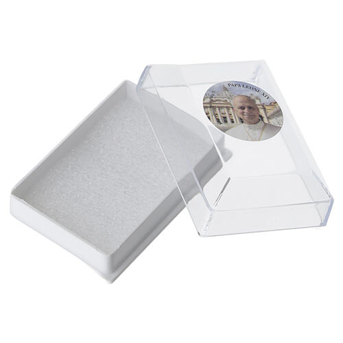 Pope Leo XIV Rosary Case, 1x4x5 cm for 4 mm bead rosary 2