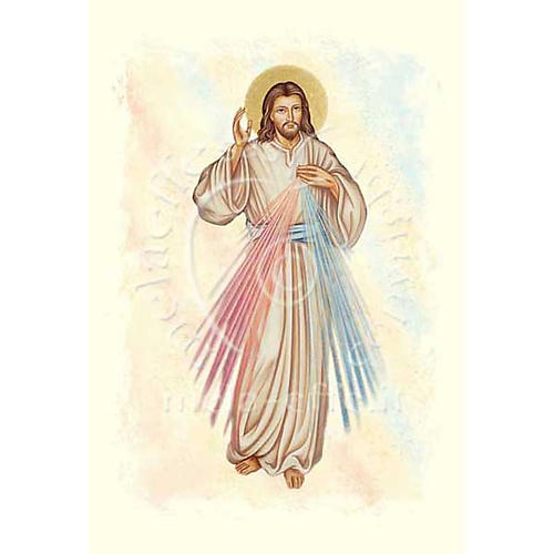 Glückwunschkarte Bild Jesus Barmherzigkeit 1