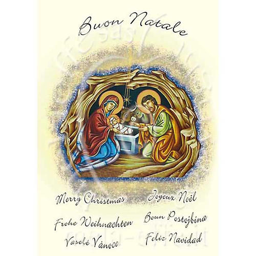 Weihnachtskarte Bild Heilige Familie 1