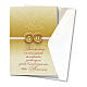Greeting card in pearl paper 50th Wedding Anniversary Rings s2