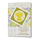 Greeting card in pearl paper First Communion Goblet s1