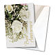 Greeting card in pearl paper Wedding Anniversary White Roses s2
