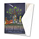 Greeting card in pearl paper Nativity Scene with Tree of Life s2