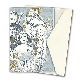 Grußkarte, Pop-Art – Heilige Familie