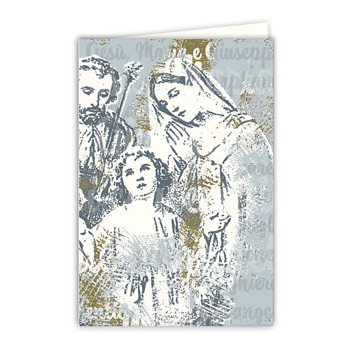 Grußkarte, Pop-Art – Heilige Familie 1