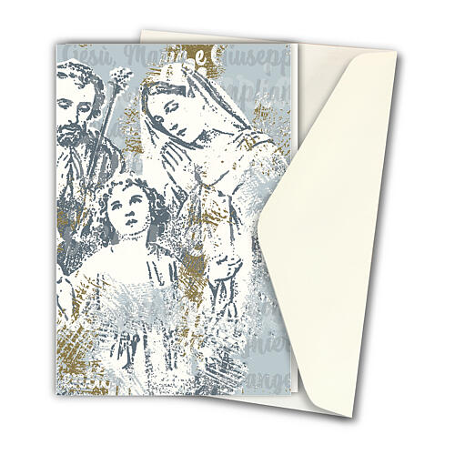 Grußkarte, Pop-Art – Heilige Familie 2