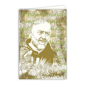 Saint Pio watercolor greeting card