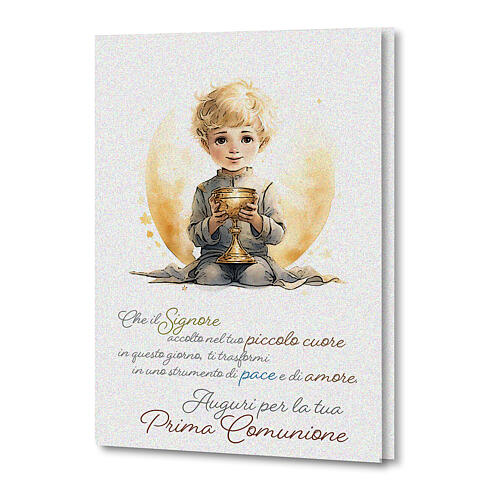 Glückwunschkarte zur Erstkommunion Kleiner Prinz 15X15 cm 1