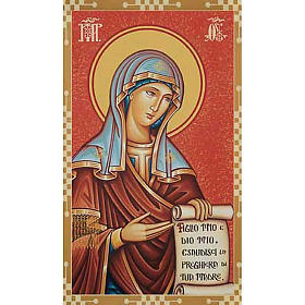 Heiligenbildchen Maria der Fürbitte