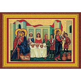 Holy card, wedding in Cana