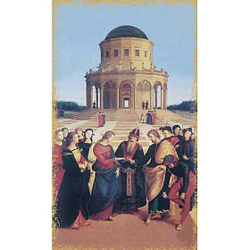 Holy card, Mary and St. Joseph wedding